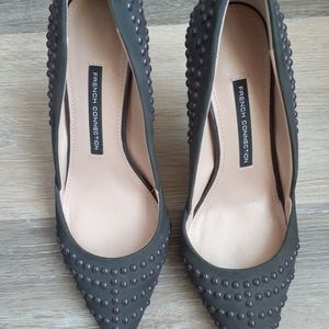 French connection studded pumps
